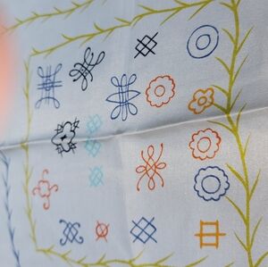 Vintage Square Silk Scarf